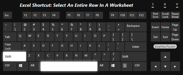 Select An Entire Row Excel How To